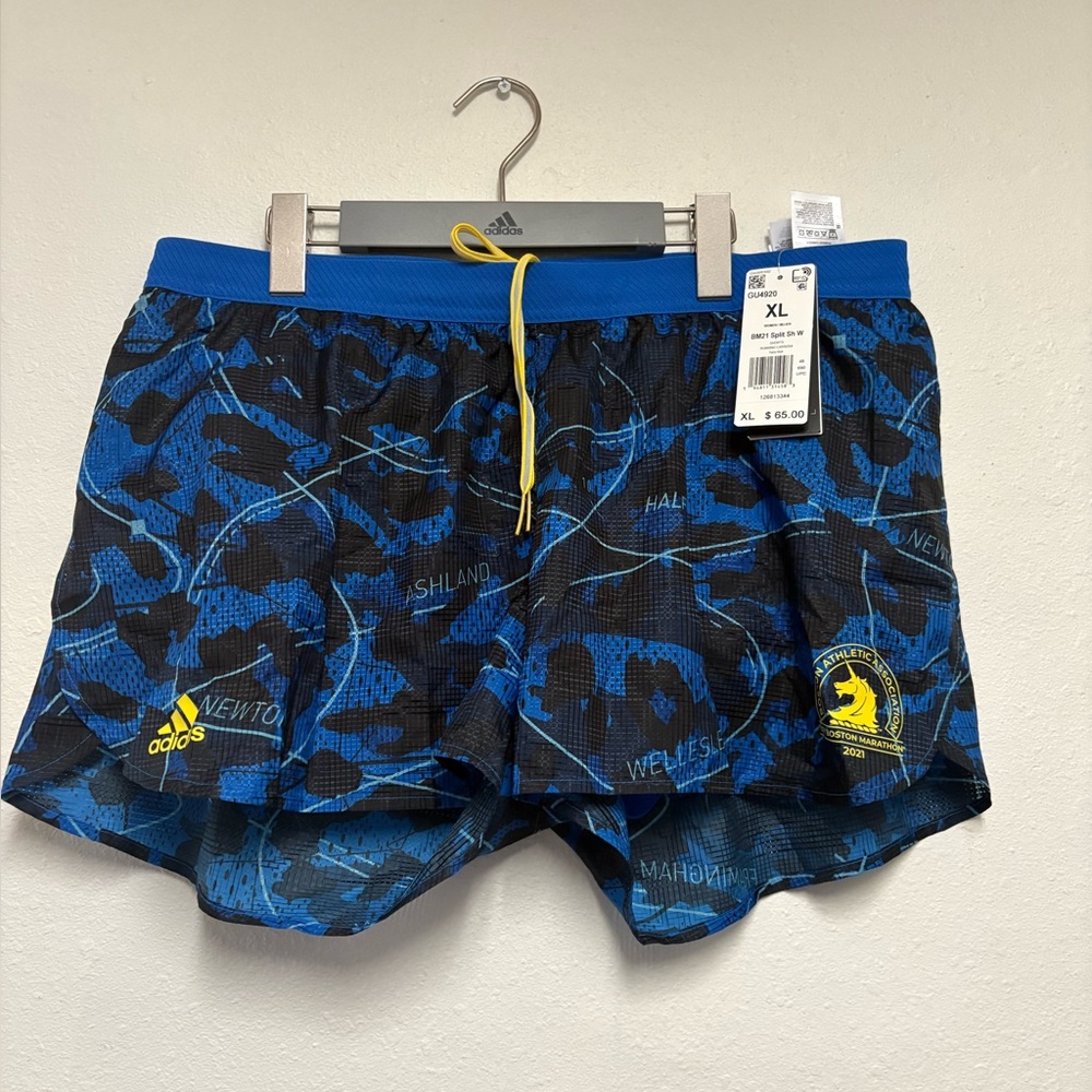 adidas Women BOSTON MARATHON 2021 Shorts #104